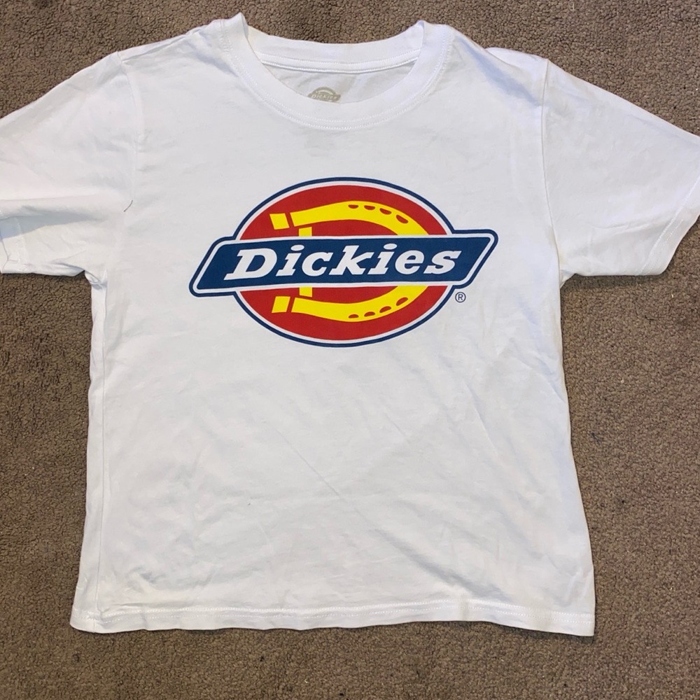 Dickies Girls’ Short Sleeve Logo T-Shirt White (small)